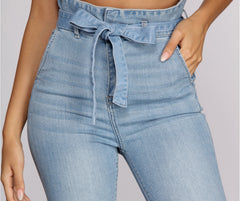 Rise Higher Paperbag Skinny Jeans