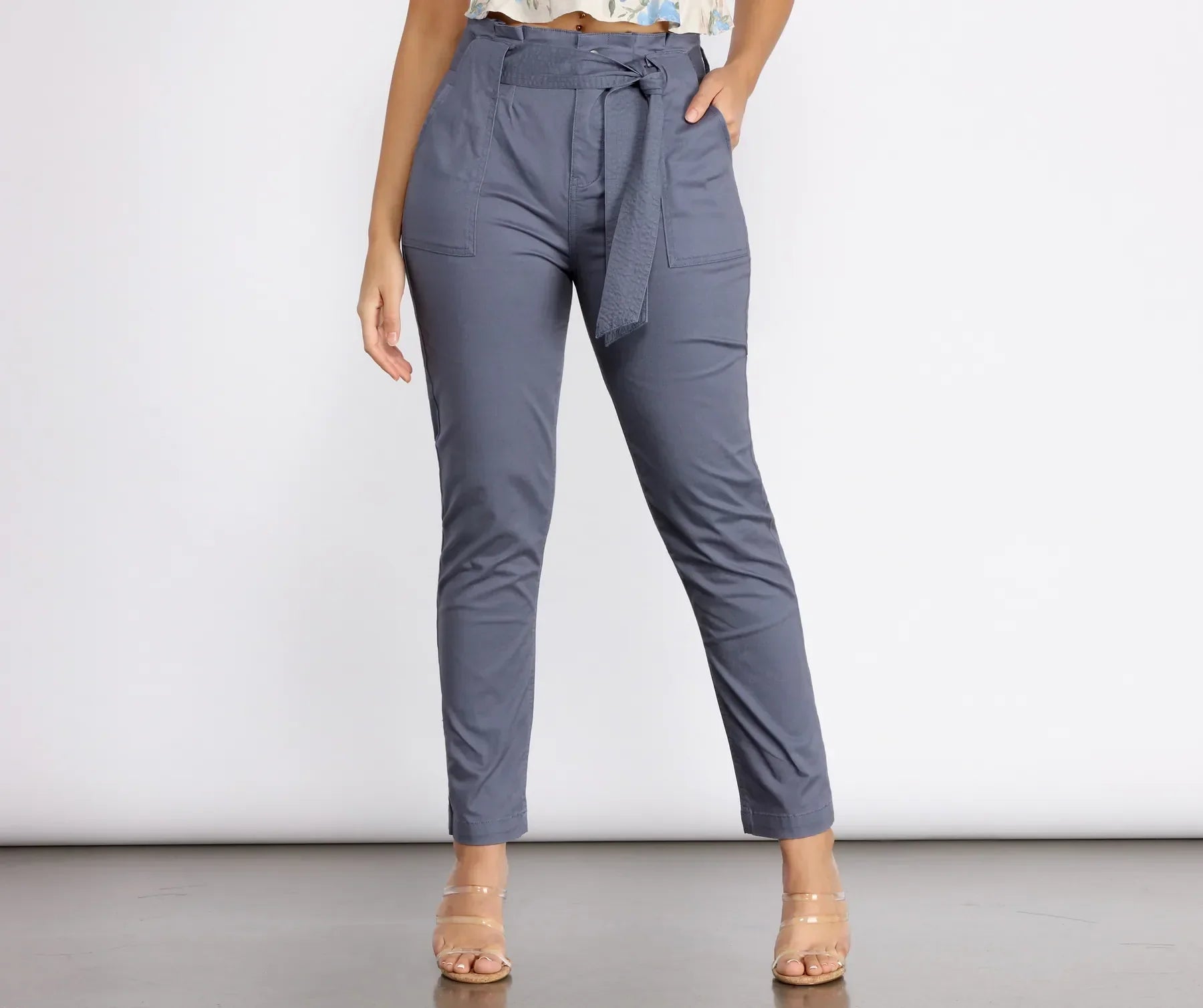 Belted and Chic Paperbag Pants