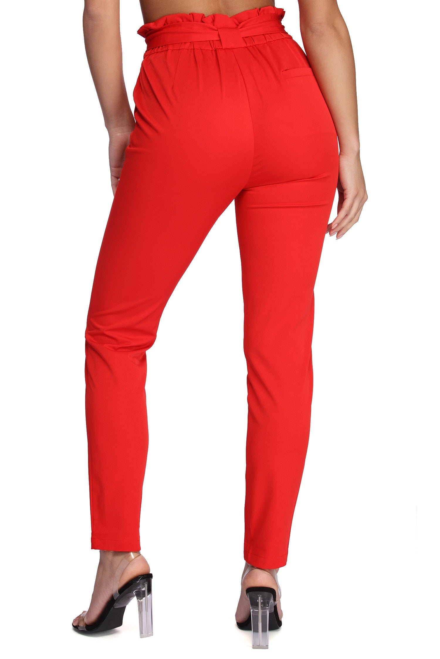 Classic Paper Bag Tie Waist Pants