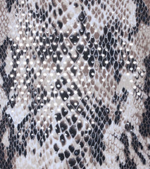 Slithering Impression Snake Print Sequin Flare Pants