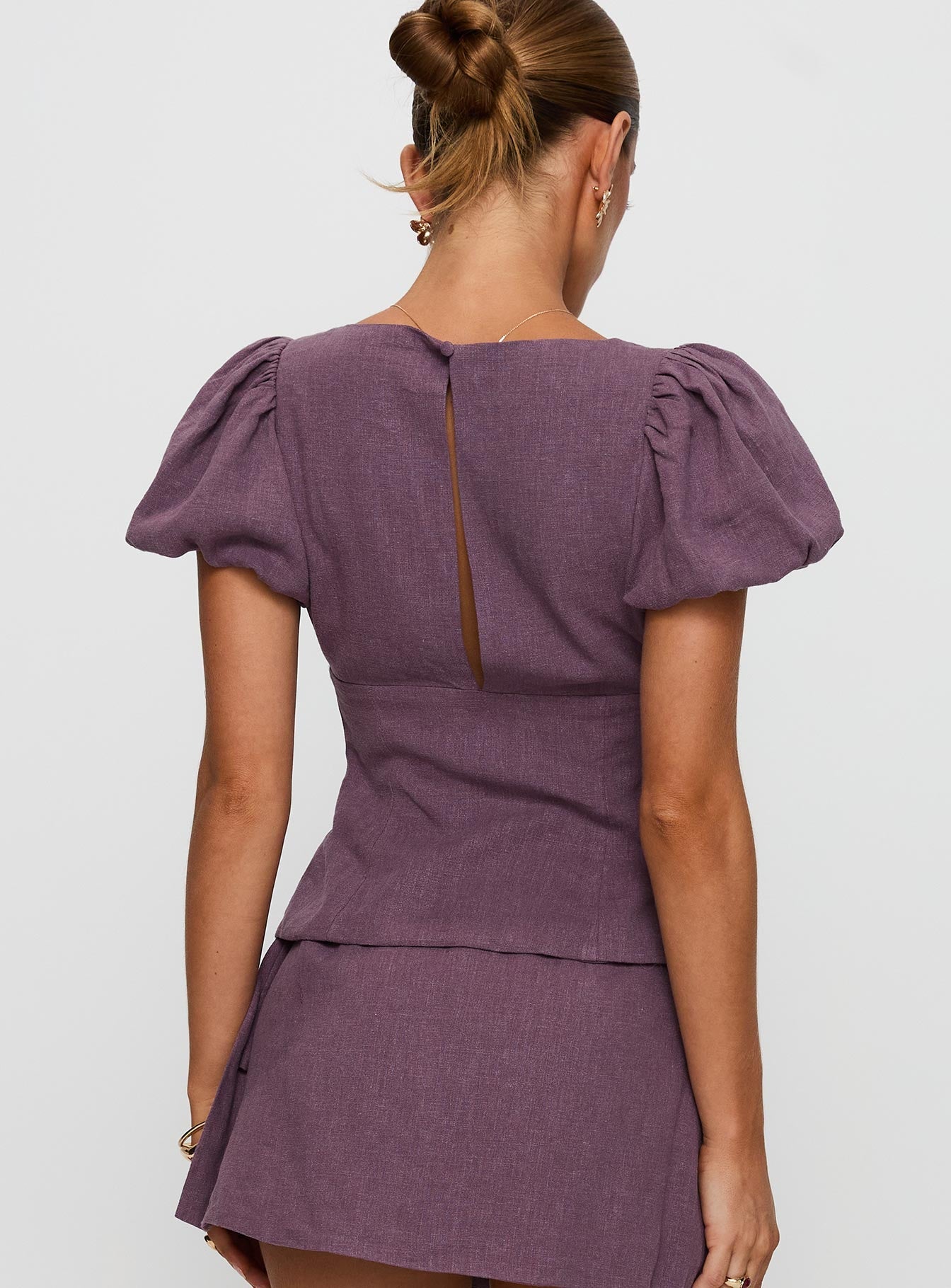 Wilhelmina Blouse Top Mauve