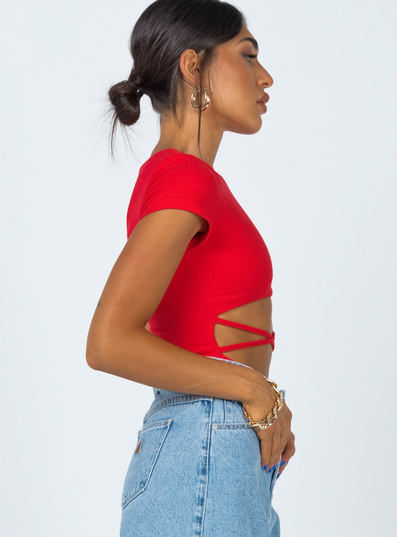 Nicola Bodysuit Red